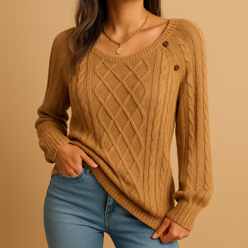 Women’s Long-Sleeve Knit Sweater