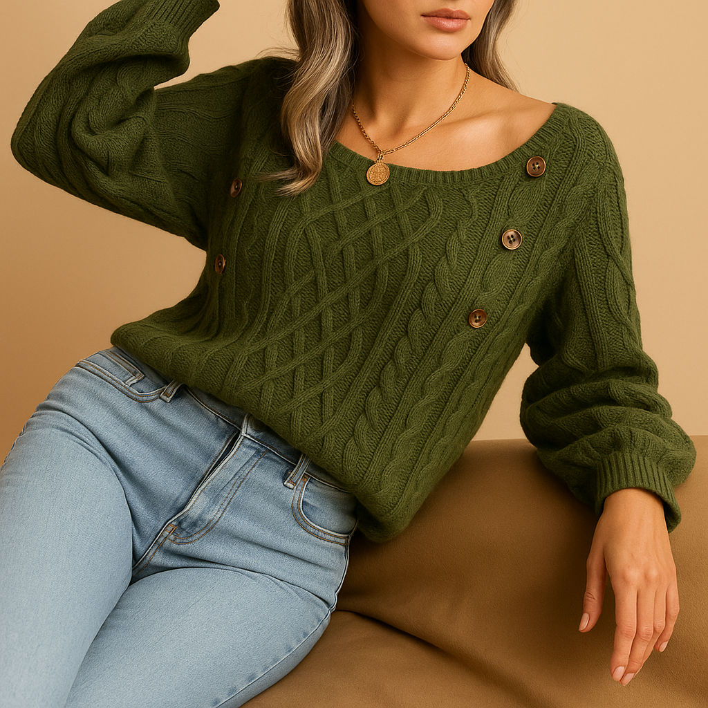 Women’s Long-Sleeve Knit Sweater