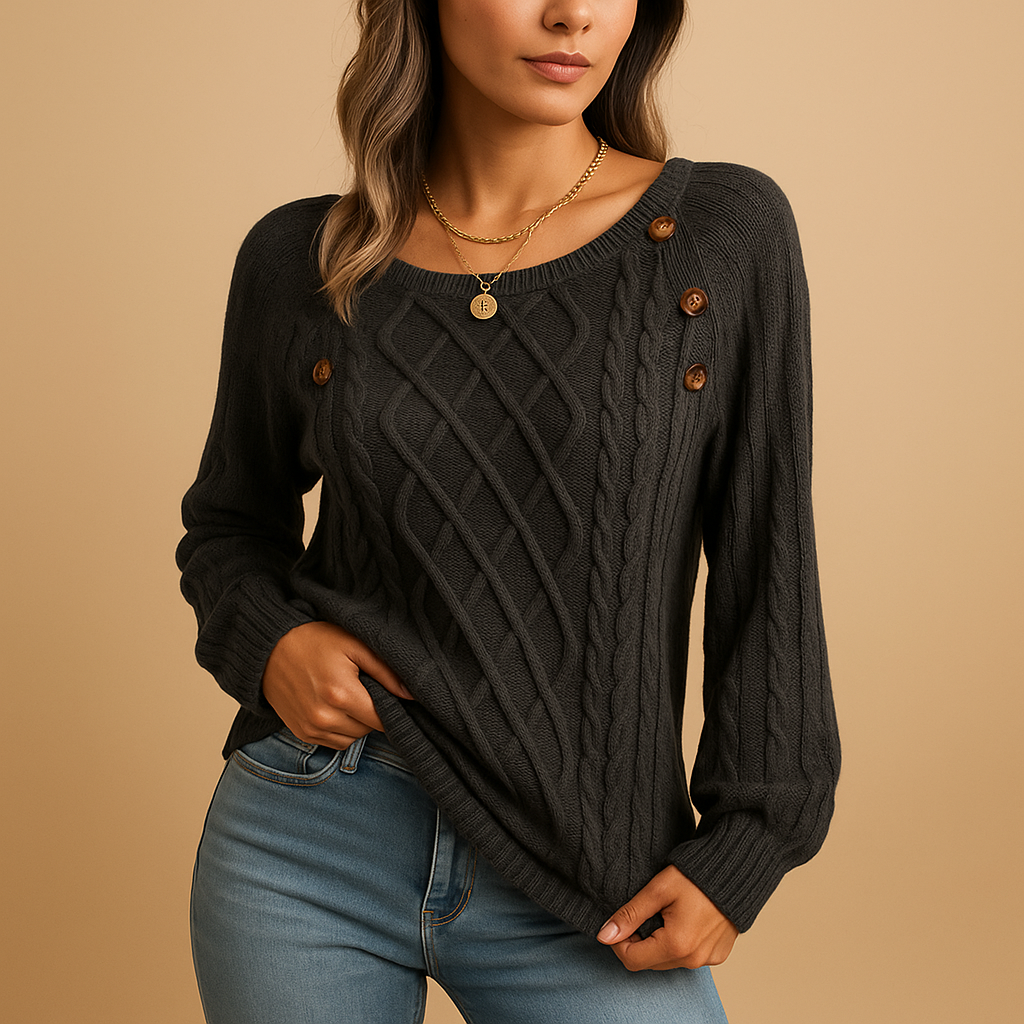 Women’s Long-Sleeve Knit Sweater
