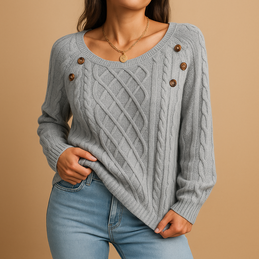 Women’s Long-Sleeve Knit Sweater