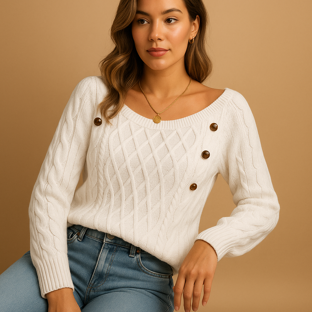 Women’s Long-Sleeve Knit Sweater