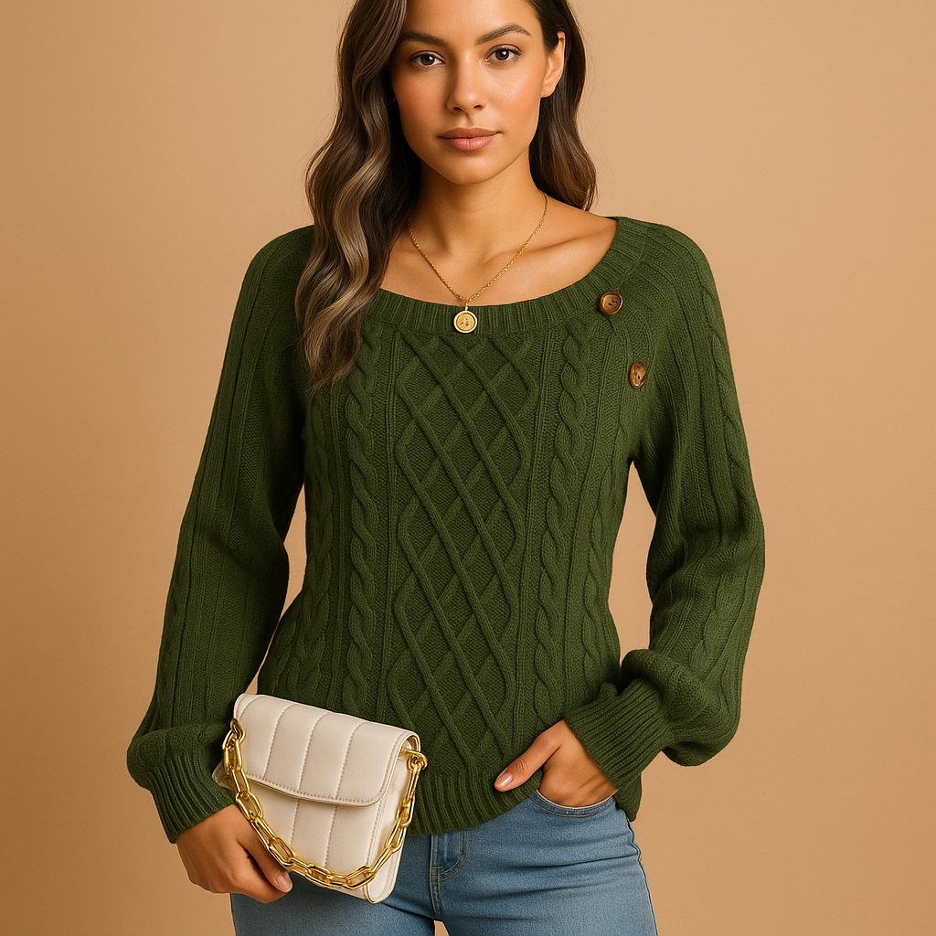 Women’s Long-Sleeve Knit Sweater